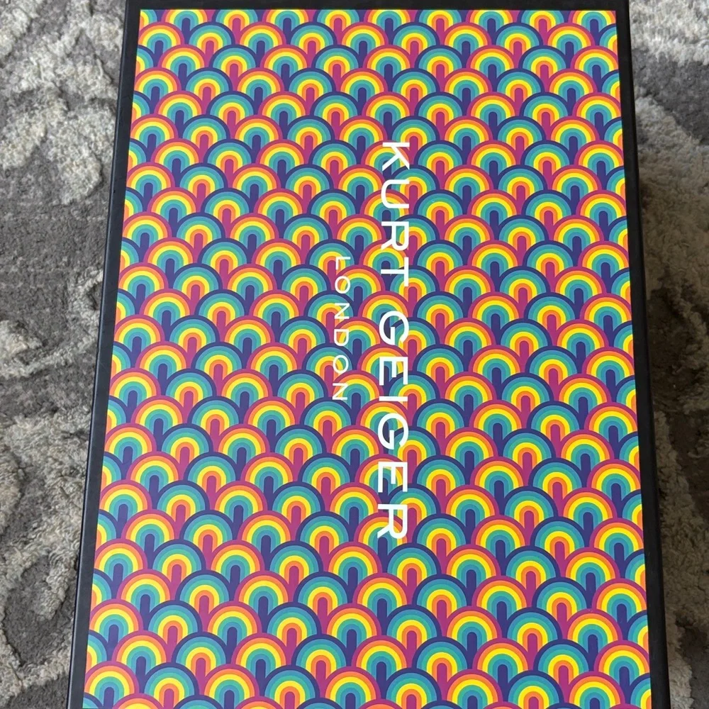 Kurt Geiger Orson Flower Sandals - Multicolor fabric summer size-8 new - Picture 11 of 11